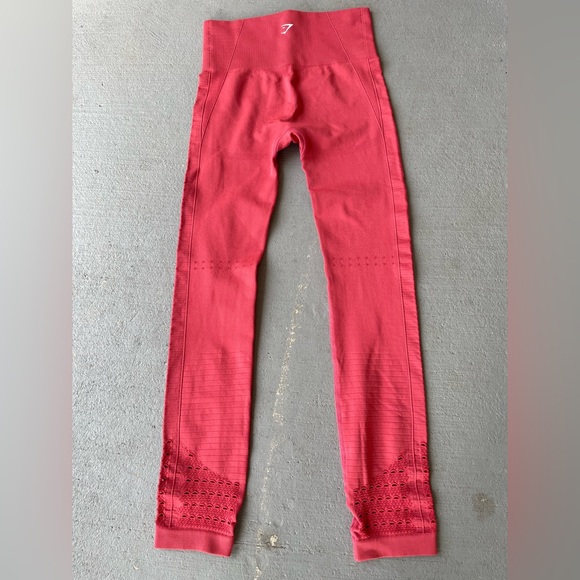 Gymshark Vibrant Red Leggings - Picture 3 of 11